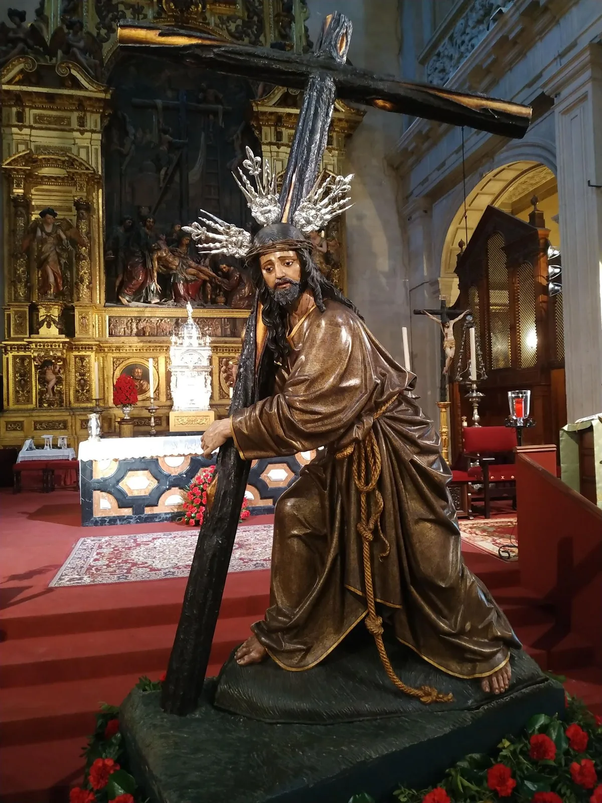 Detalle del rostro del Santísimo Cristo de la Corona