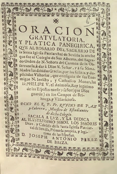 Documentación histórica del Rosario del Sagrario