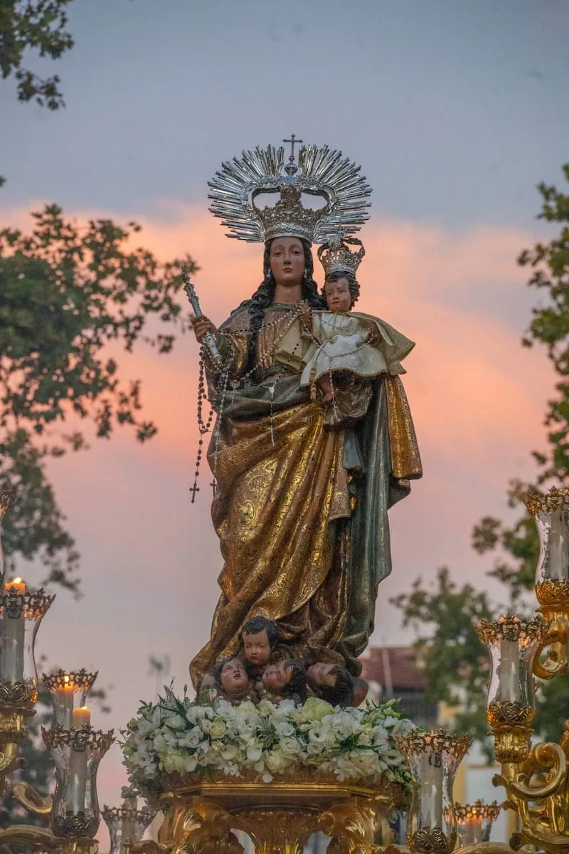 Nuestra Señora del Rosario, titular mariana de la Hermandad y Cofradía